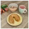 Pastello 18tlg Frühstücksset pastell-Farben Teller Becher Produktbild-Vorschau 4