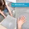 Flauschige Teppichfliesen grau 50 x 50 cm Selbstliegende Produktbild-Vorschau 9