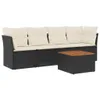 The Living Store 5-tlg. Garten-Sofagarnitur mit Kissen Produktbild-Vorschau 3