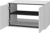 Skříňka pod umyvadlo 78 cm AMPHION - bílá / černá Náhled obrázku produktu 2