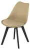 MARK Stuhl – hellbeige/beige Farbe, schwarze Beine (4 Produktbild-Vorschau 13