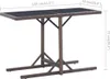 vidaXL Gartentisch Braun 110×53×72 cm Glas und Poly Rattan Produktbild-Vorschau 5