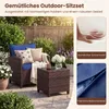 Set di mobili da giardino in rattan KOMFOTTEU, set di Anteprima dell’immagine prodotto 4
