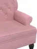vidaXL Lavica s operadlom Ružová 119,5x64,5x75 cm Velvet Náhľad obrázku produktu 6