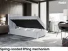 MEBLINI Boxspringbett mit Bettkasten - Gepolstert Produktbild-Vorschau 3