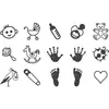 HEYDA 204888485 Stempel-Set Baby Holz Produktbild-Vorschau 3