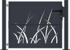 vidaXL Gartentor Anthrazit 100x75 cm Stahl Gras-Design Produktbild-Vorschau 3