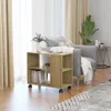 vidaXL Stolik boczny dąb sonoma 70x35x55 cm materiał Podgląd zdjęcia produktu 2