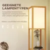 Lampa stojąca HOMCOM z 3 półkami, żarówka E27 do 40 W, dąb Podgląd zdjęcia produktu 6