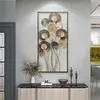 tableau mural 3D "Feuilles" en métal doré / anthracite / Voir les images du produit 3