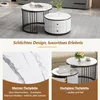MODFU Couchtisch Wohnzimmertisch 2er Set für Wohnzimmer, Produktbild-Vorschau 6