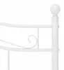 vidaXL Bett Weiß Metall 140x200 cm Produktbild-Vorschau 5
