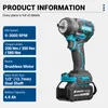 Akumulátorový rázový skrutkovač Drillpro Brushless 580 Nm Náhľad obrázku produktu 5