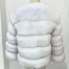 Damen Kunstpelz Mantel Kurzer Faux Pelz Winterjacke Produktbild-Vorschau 5