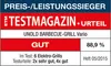 Das ETM Testmagazin bewertete den Unold 58565 Barbecue-Grill Vario im Jahr 2015 im Test mit 6 Elektr Produktbild-Vorschau