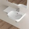 Lavabo da parete HOROW, 72 x 45 cm, con ripiano integrato, Anteprima dell’immagine prodotto 3
