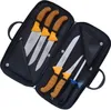 A set of six knives in a black carrying case. Produktbild-Vorschau
