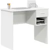 vidaXL Schreibtisch mit Schubladen Weiß 90 x 49 x 75 cm Produktbild-Vorschau 3