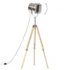 vidaXL Lampada da terra treppiede in legno massiccio di Anteprima dell’immagine prodotto 2