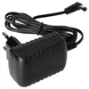 A black power adapter with a coiled cable and a European plug. Produktbild-Vorschau