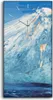Dekor Leinwand Uhr Wandbilder 30x60 Malerei Abstrakte Berg Produktbild-Vorschau 1