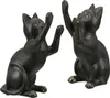 Gilde Buchstützen, Katze, "Gatto", Kunstharz, schwarz, L. Voir les images du produit 1