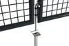 Doppelflügeliges Zauntor 3m OLGA H.150cm grau Produktbild-Vorschau 10