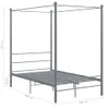 vidaXL Himmelbett Grau Metall 120x200 cm -  Betten & Produktbild-Vorschau 7