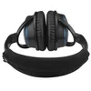 A pair of black and blue headphones shown from the top, with the headband padded with a black cover. Produktbild-Vorschau