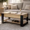 Table basse à plateau relevable, 90 cm, compartiment de Voir les images du produit 4