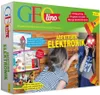 The image shows the packaging of a children's electronics experiment kit. The box is green and features colorful graphics and text. Náhled obrázku produktu