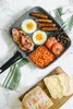 Odlewana aluminiowa patelnia grillowa z 3 przegrodami - Podgląd zdjęcia produktu 4