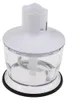 A white and clear food chopper attachment for a hand blender, shown against a white background. Produktbild-Vorschau