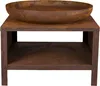 Esschert Feuerschale mit Holzlagerung 80 cm Rust Produktbild-Vorschau 6