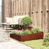 vidaXL Garten-Pflanzgefäß Braun 100 x 100 x 50 cm Produktbild-Vorschau 3