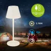 LED Tischlampe Akku LED Tischleuchte Kabellos Dimmbar Touch Produktbild-Vorschau 1