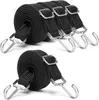 verstellbar Spanngummi mit Haken, 2M lang flach spanngurte Produktbild-Vorschau 1