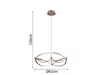 Große LED Pendelleuchte CHARIVARI Messing matt, Ø 62cm Produktbild-Vorschau 4
