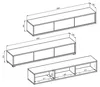 TV-Möbel Idra mit 3 Türen, Grau und Holzoptik, 180cm Produktbild-Vorschau 9