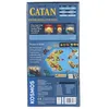The back of a Catan board game expansion box, showing game components and information. Podgląd zdjęcia produktu