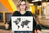 MuchoWow® Laptop Aufkleber Sticker Cover Weltkarte - Zahlen Produktbild-Vorschau 5