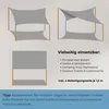 Sonnensegel 3 m x 2 m Dunkelgrau rechteckig Capri Produktbild-Vorschau 6
