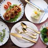 Set di posate 24 elementi dorato per 6 persone acciaio Anteprima dell’immagine prodotto 8