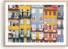 Gerahmtes Poster - Rahmen in heller Eiche - Casas Ribeira Produktbild-Vorschau 1