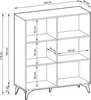 RAVIO Hohe Kommode Diamond KD104 im skandinavischen Stil Produktbild-Vorschau 6