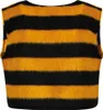 A bee-striped vest shown from the back. Produktbild-Vorschau