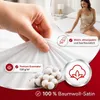 TEXTOM Mako-Satin Spannbettlaken 100% Baumwolle 160x200 cm Produktbild-Vorschau 5