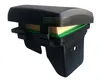 A black air filter housing with tan air filters and green seals, isolated on a white background. Produktbild-Vorschau
