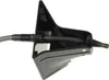 A black plastic milk adapter with a tube running through it, isolated on a white background. Anteprima dell’immagine prodotto