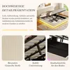 Polsterbett 180x200 mit LED-Beleuchtung Stauraumbett Beige Produktbild-Vorschau 10